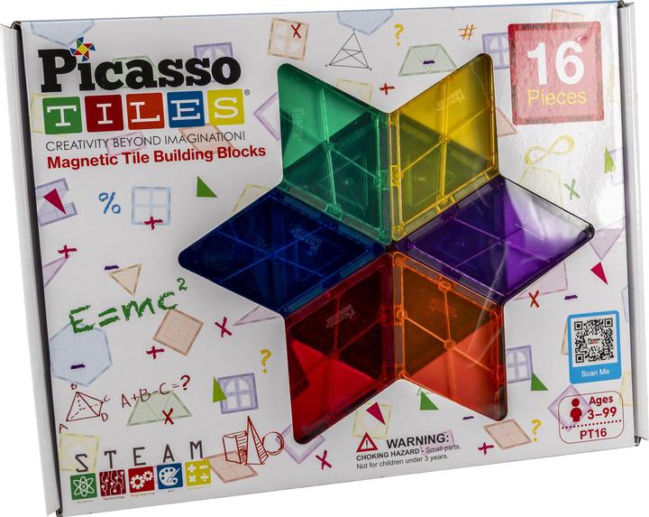 PicassoTiles Picasso Tiles - Jeu de styles de géométrie (PT16)