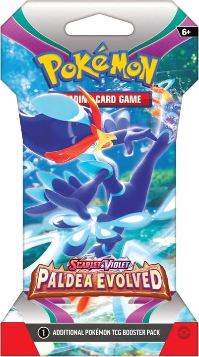 Actual product image Pokémon JCC - Écarlate et Violet - Pack de Booster Blister Évolutions à Paldea (1 Booster aléatoire) (English, Booster Pack)