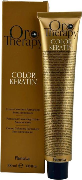Actual product image Fanola Colour Keratin Oro Puro 1/0 Negro 100ml (1.0)