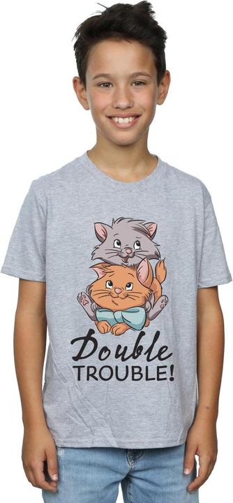 Actual product image Disney Boys The Aristocats Double Trouble T-Shirt (140, 146)