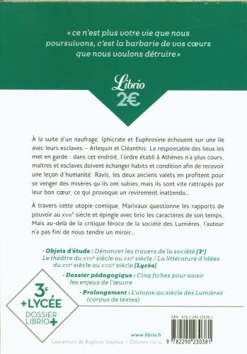 Energy Label L'île des esclaves. Suivi de La dispute (French, Marivaux Pierre de, 2024)