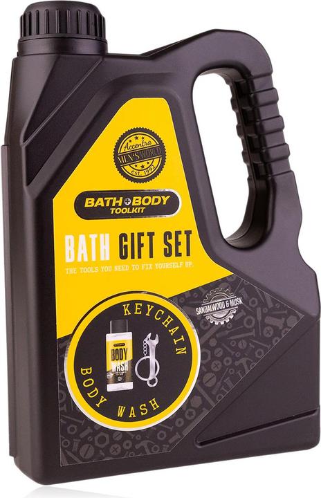 Actual product image Accentra Geschenkset für Männer BATH + BODY TOOLKIT in Ölkanisterform (Hair care set)