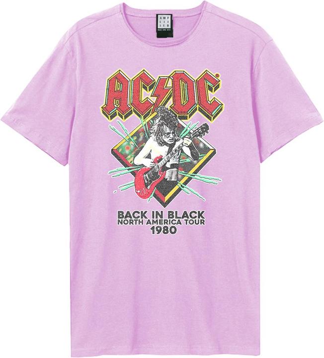 Actual product image Amplified Unisex Adult North America Tour 80 AC/DC Vintage T-Shirt (L)