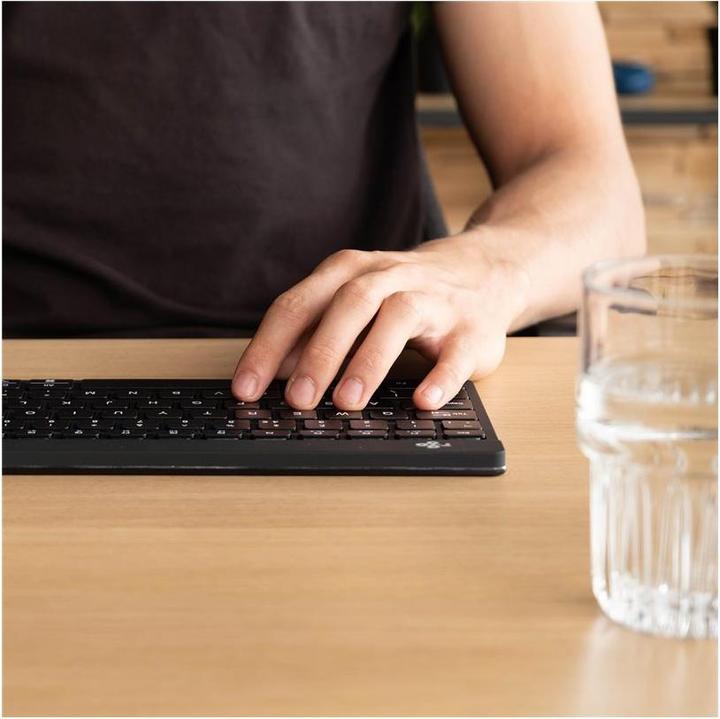 Produktbild R-Go Tools R-Go Tastatur Compact Break US-Layout drahtlos schwarz (US, Kabellos)