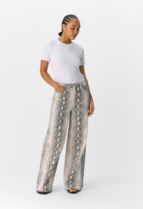 Immagine prodotto Object Print Jeans mit weitem Bein (XS)