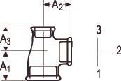 Actual product image Georg Fischer Tee S.1.1/2-1.1/2-1.1/4 -