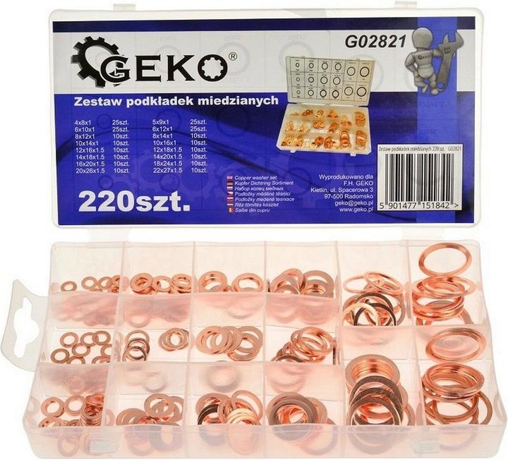 GEKO Kupferscheiben-Set 220 Stück