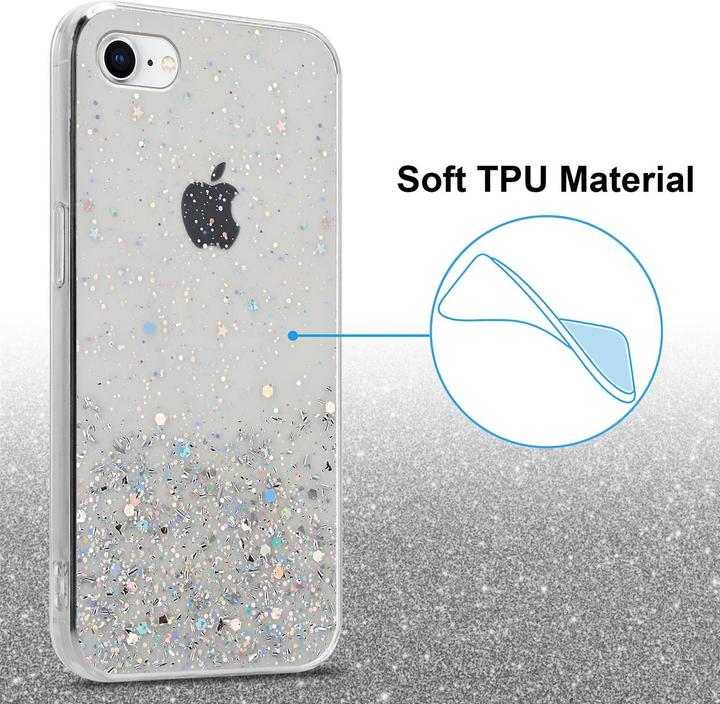 Image du produit Cadorabo Couverture TPU paillettes scintillantes (Apple iPhone 7, Apple iPhone SE (2ème génération))