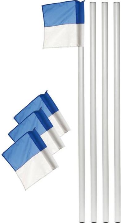 Actual product image Kübler Sport Border rods set of 4 Ø 50 mm, blue / white