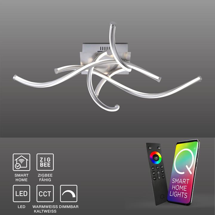 Image du produit Paul Neuhaus Q Plafonnier et applique LED Q-MALINA fixe 50 W Blanc chaud