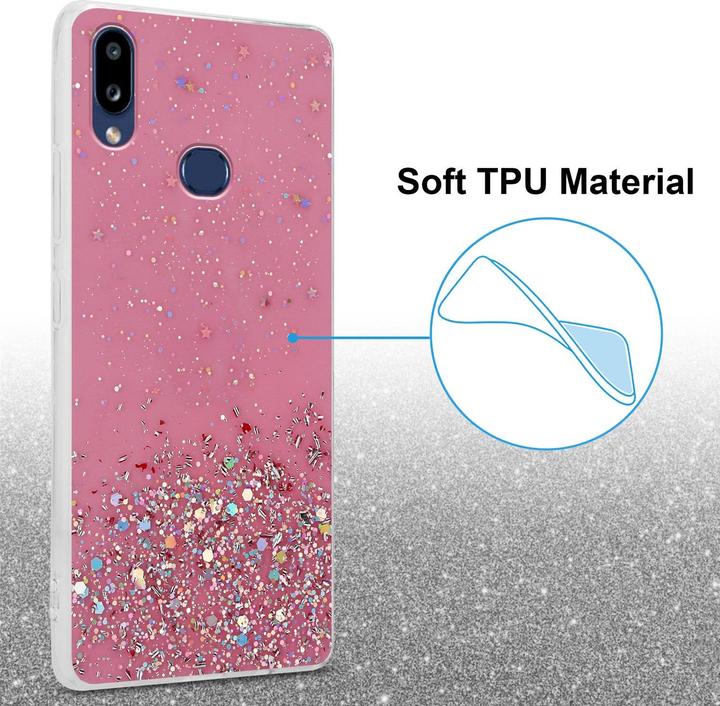 Actual product image Cadorabo TPU cover sparkling glitter (Samsung Galaxy A10s, Samsung Galaxy M01s)