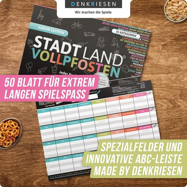 Produktbild Denkriesen Stadt Land Vollpfosten - Jeder Punkt zählt (Deutsch)