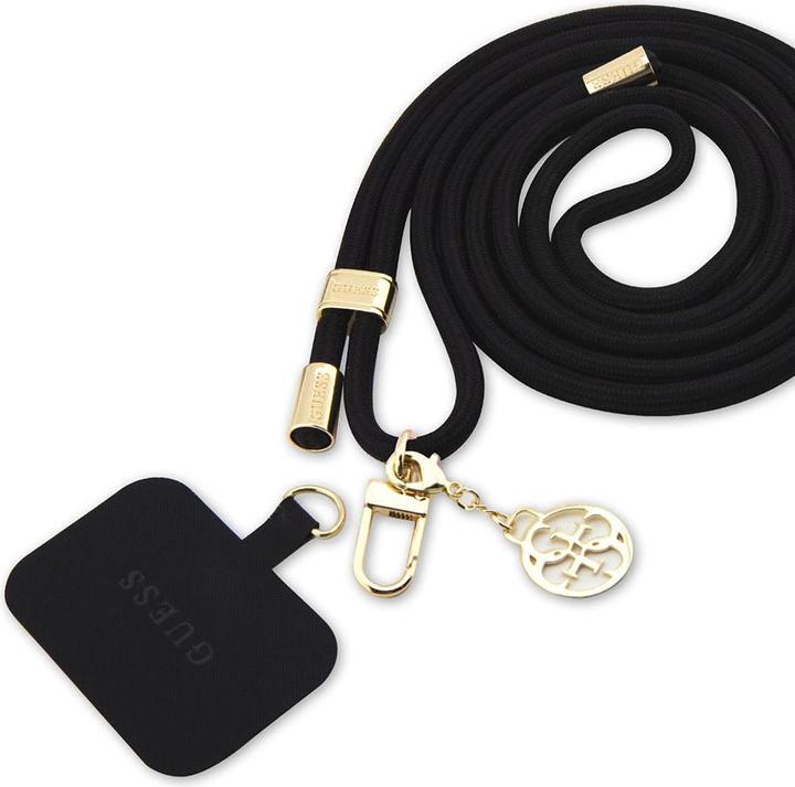 Immagine prodotto Guess GUOUCNMG4EK Cordino universale CBDY in nylon nero 4G con charm in metallo