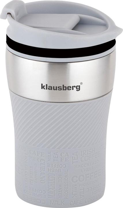 Produktbild Klausberg 2er-Set Doppelwandiger Thermobecher, 280ml, grau (0.28 l)