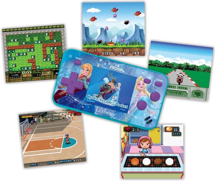 Actual product image Lexibook Handheld Frozen console Cyber Arcade® Pocket - screen 1.8" 150 games (JL1895FZ)
