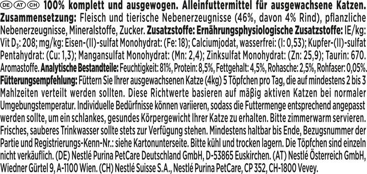 Produktbild Gourmet Mousse mit Rind (Adult, 2 Stk., 114 g)