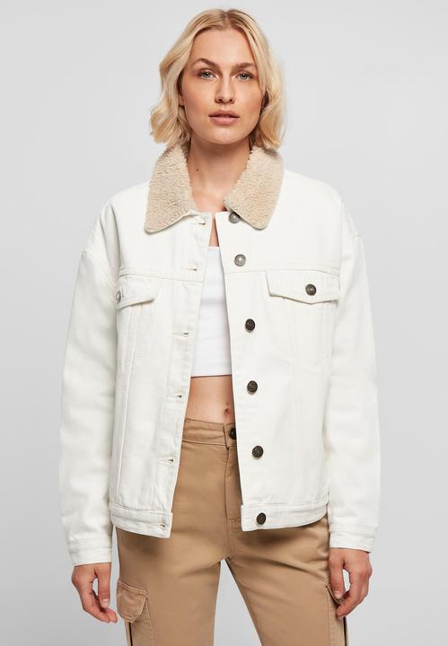 Actual product image Urban Classics Ladies Oversized Sherpa Denim Jacket - 19395 (4XL)
