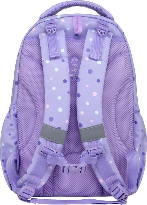 Image du produit Belmil Maxi Pack Schulrucksack mit Brustgurt 2tlg. Set "Purple Dot (22 l)
