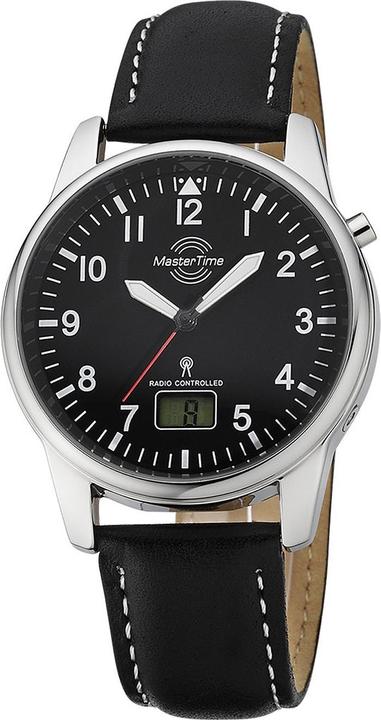 Master Time MTGA-10715-61L Funk Basic Series Herren 41mm 3ATM (Digitaluhr, Analoguhr, Funkuhr, 41 mm)