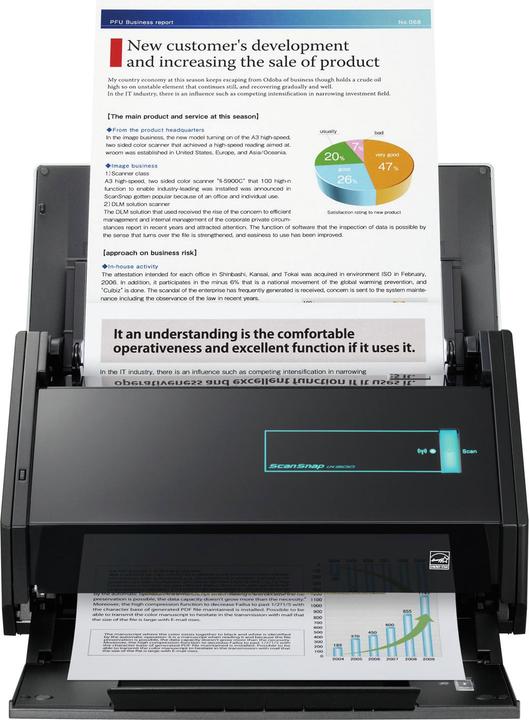 Produktbild Fujitsu ScanSnap iX500 mit Nuance Power PDF