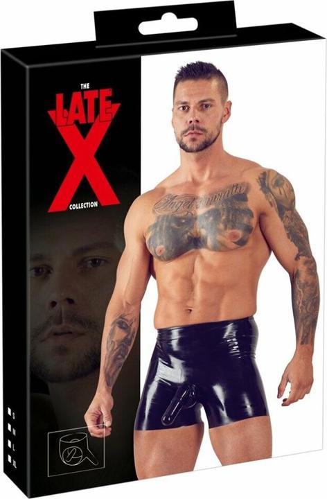 Immagine prodotto LateX Toys Pantaloni con guaina per il pene e preservativo anale (XL)