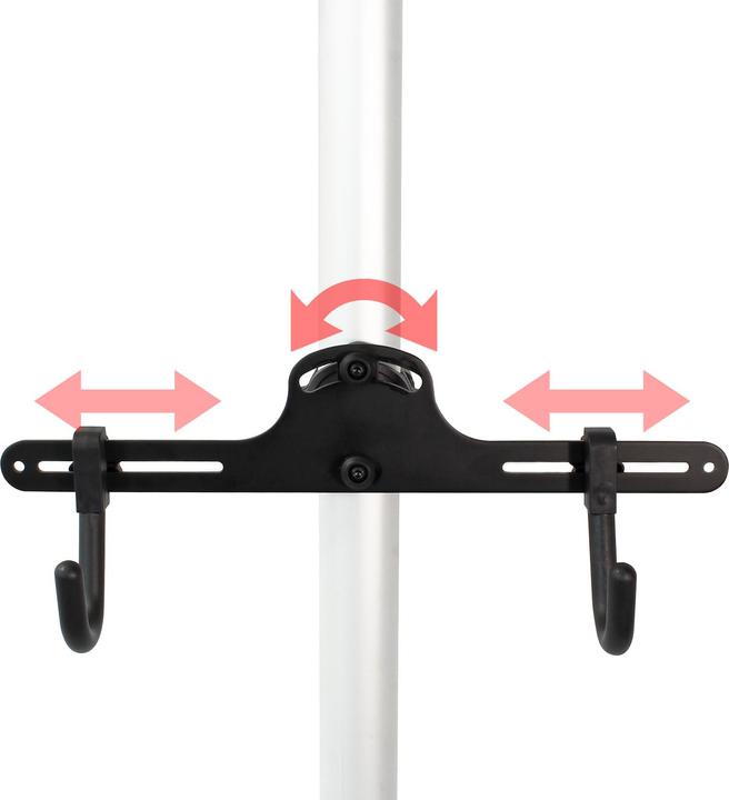 Produktbild Wiltec Teleskop Fahrradhalterung 2 Fahrräder 160-340cm 40kg Hängesystem Ständer