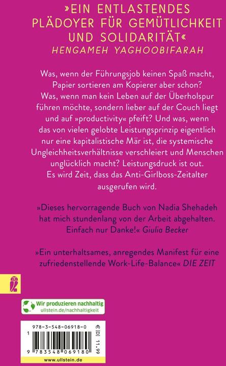 Produktbild Anti-Girlboss (Deutsch, Nadia Shehadeh, 2024)