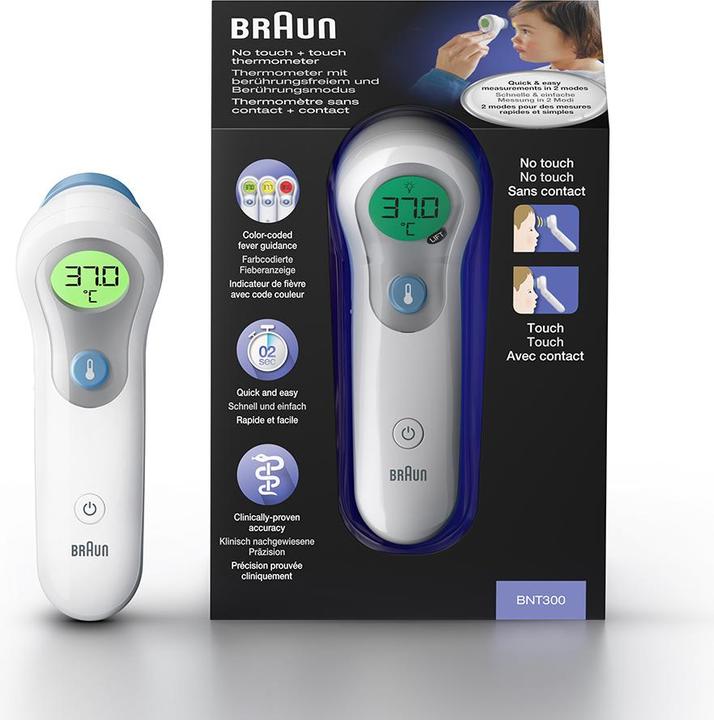 Actual product image Braun BNT 300 No Touch (Non-contact, Forehead)