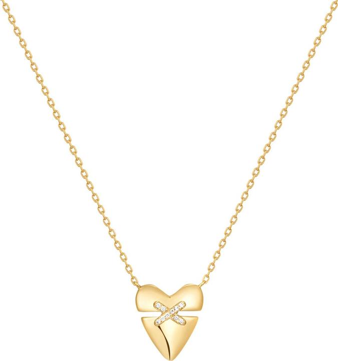 Produktbild Ania Haie Gold Heart Hunter Halskette (925er Silber)