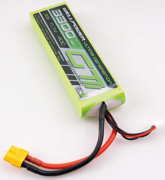 Image du produit Wellpower LIPO AKKU ULTIMA GT II 3300 MAH / 11,1 Volt 3S 40/80C CH5/8 XT-60 (11.10 V, 3300 mAh)