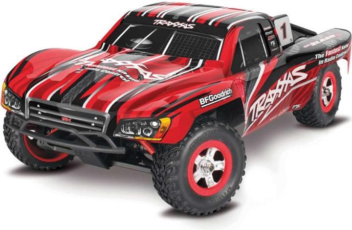 Actual product image Traxxas Slash 4x4 Red 1/16 Short-Course Rtr Brushed With Battery And USB-C Charger (RTR Ready-to-Run)
