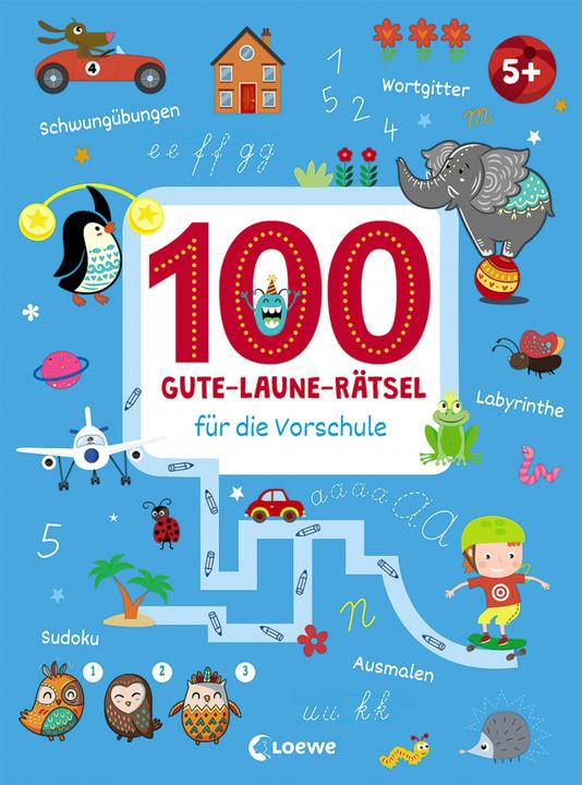 Produktbild 100 Gute-Laune-Rätsel für die Vorschule (Deutsch, Elena Hein, Loewe Kreativ, Loewe Lernen und Rätseln, 2020)