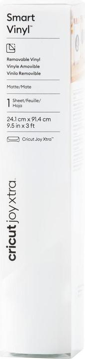 Cricut Vinylfolie Joy Xtra Smart ablösbar 24.1 x 91.4 cm, Weiss