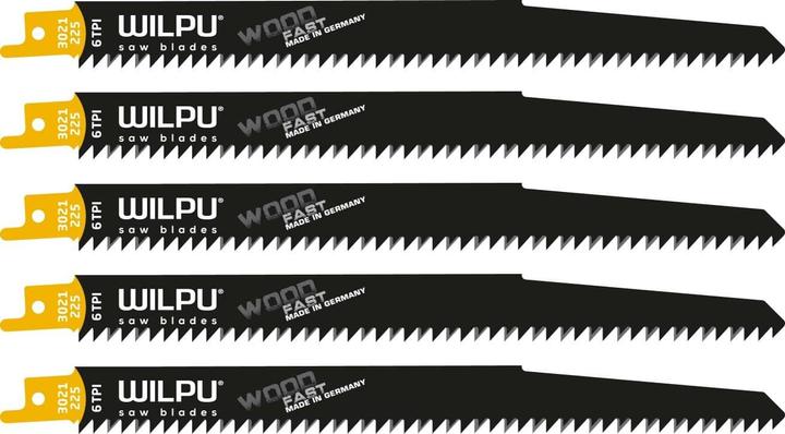 Produktbild WILPU Saws for wood, plastic 122/150 5pcs. 205 mm 3021/225