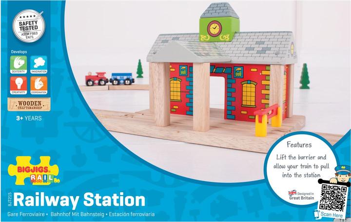Produktbild Bigjigs Hölzerne Schienen-Bahnhof