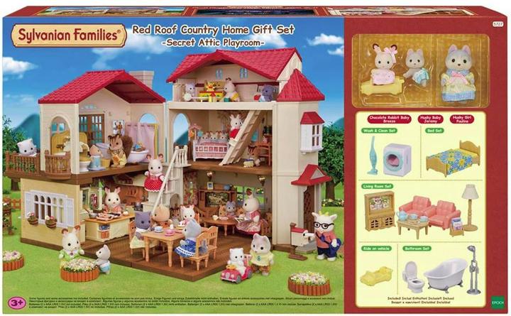 Actual product image Sylvanian Families Sylva Red Roof Country Home gift set