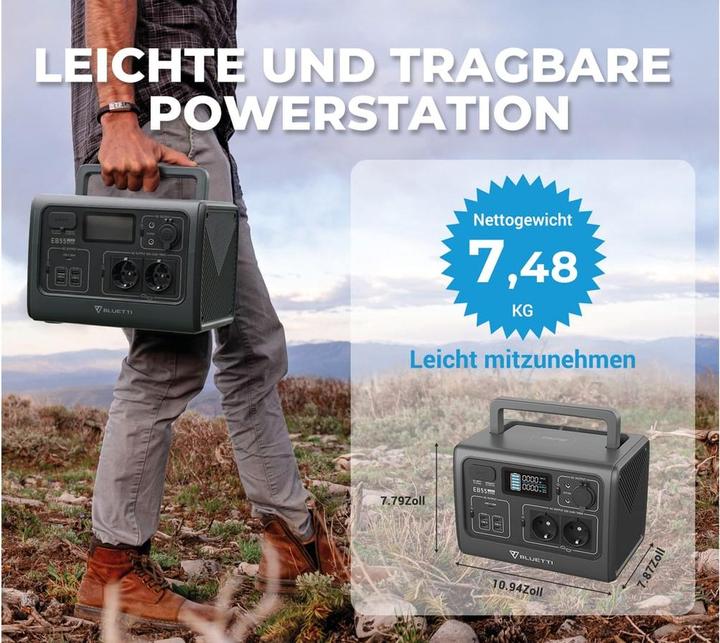 Actual product image Bluetti EB55 (537 Wh, 7.50 kg)
