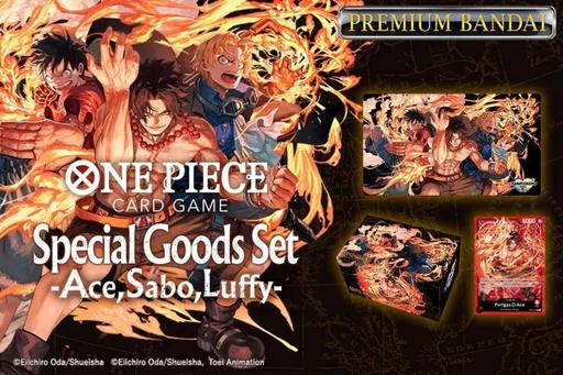Actual product image One Piece Special Goods Set - Ace/Sabo/Luffy - Card Game - EN (English, Box Set & Collection)