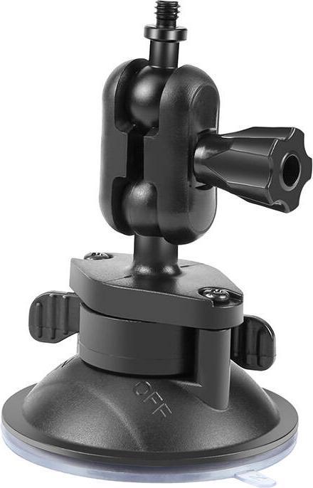 Actual product image Puluz 1/4 inch Magic Arm Suction Cup Mount (Black) (PU544B) (Drone mount)