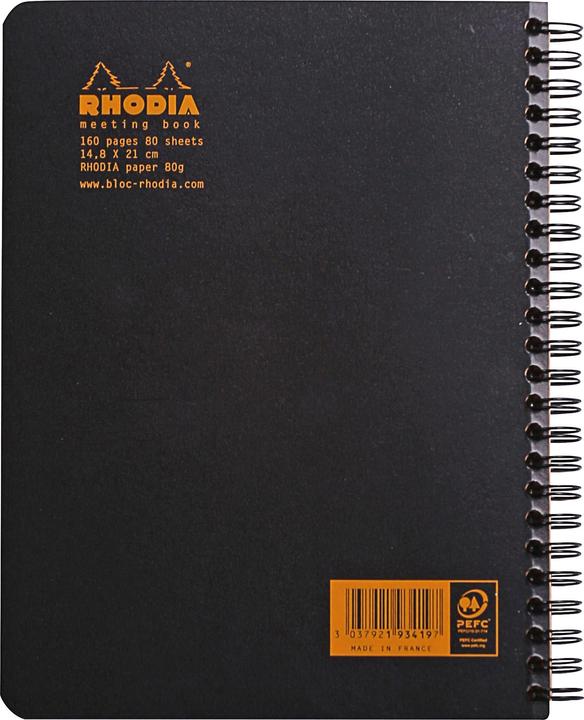 Actual product image Rhodia Classic Meetingbook (A5+, Lined)
