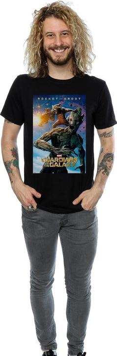 Image du produit - T-shirt GUARDIANS OF THE GALAXY ROCKET AND GROOT POSTER - Homme (3XL)