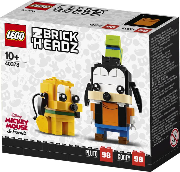 Image du produit LEGO Disney - Dingo & Pluto (40378, LEGO Brickheadz, LEGO difficiles à trouver)