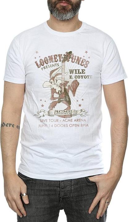 Looney Tunes Wile E Coyote Gitarre Baumwolle TShirt