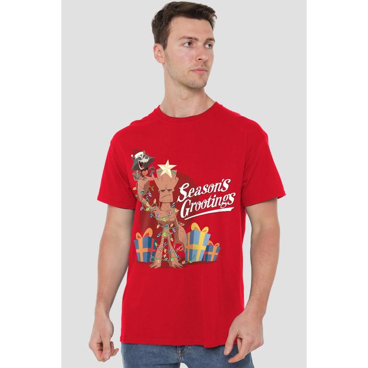 Actual product image Guardians of the Galaxy Mens Seasons Grootings T-Shirt (XXL)