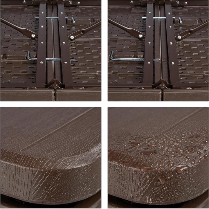 Actual product image Relaxdays Foldable Garden Table Look (180 cm)