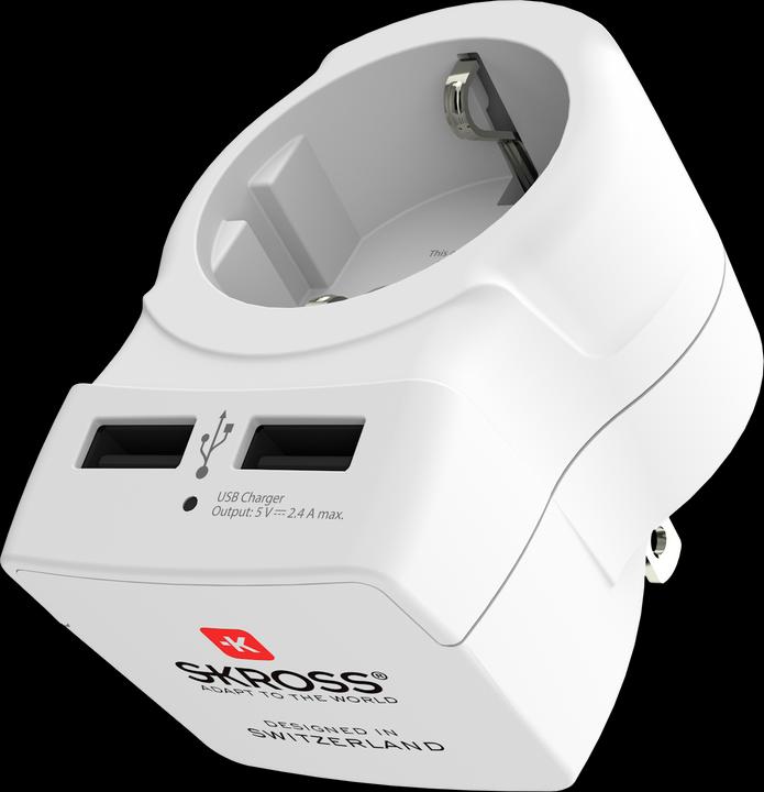 Actual product image Skross Travel adapter EU - USA