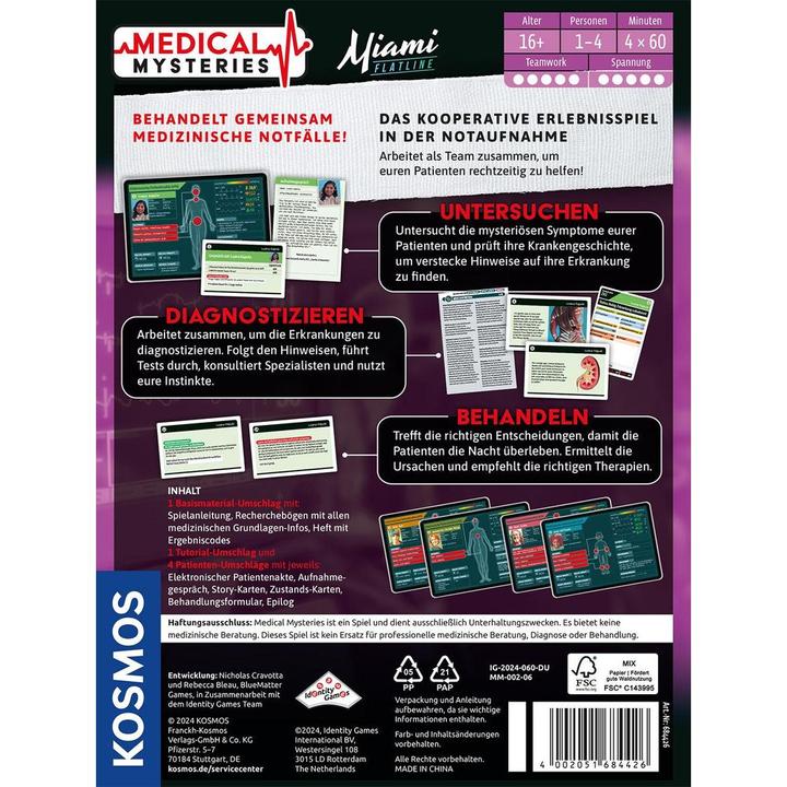 Image du produit Kosmos Medical Mysteries - Miami Flatline (Allemand)