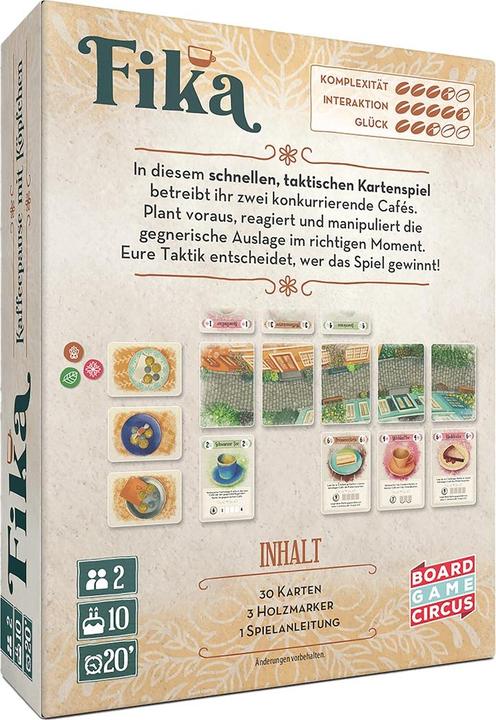 Actual product image Board Game Circus Fika (German)