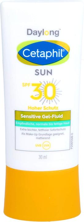 Produktbild Daylong Cetaphil sun 30 sensitive Gel-Fluid Gesicht, 30 ml Gel (Sonnengel, SPF 30, 30 ml)