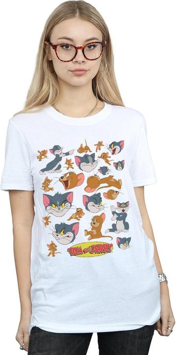 Image du produit Tom & Jerry - T-shirt MANY FACES - Femme (4XL)